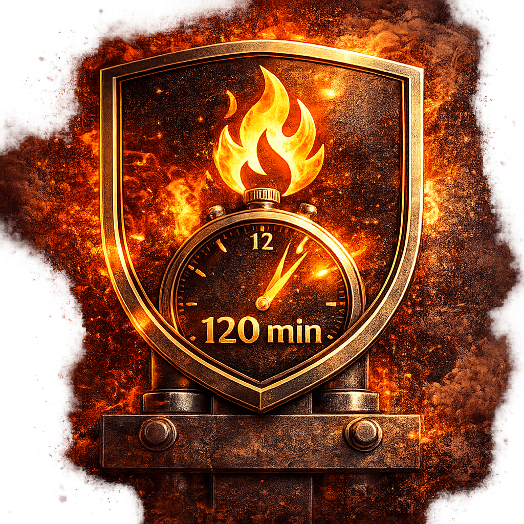 Protection structurelle 120 min contre l'incendie